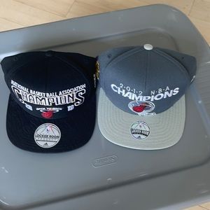 NBA championship hats